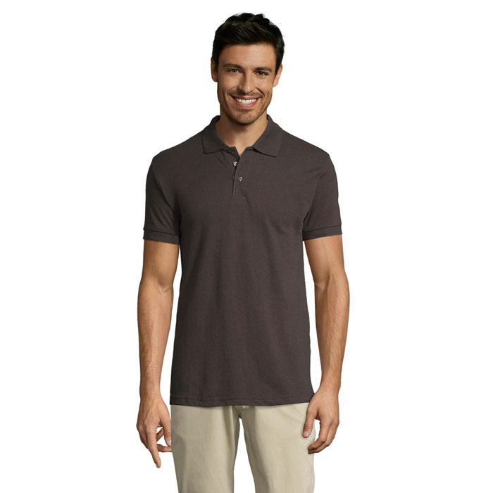 Polo homme publicitaire 200g - Prime Gris foncé
